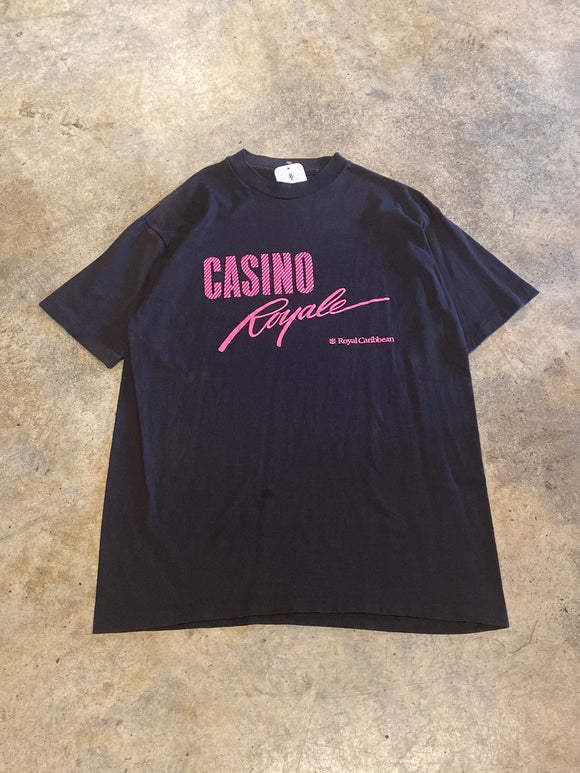 Sherry’s Casino Royale Royal Caribbean Black Vintage Single Stitch Large Shirt