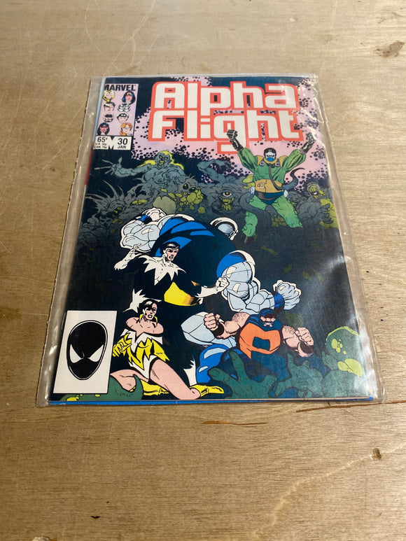 Marvel Alpha Flight #30 Jan 1985 Comic