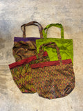 Amazing Tan Silk Thin Strap Beach Bag