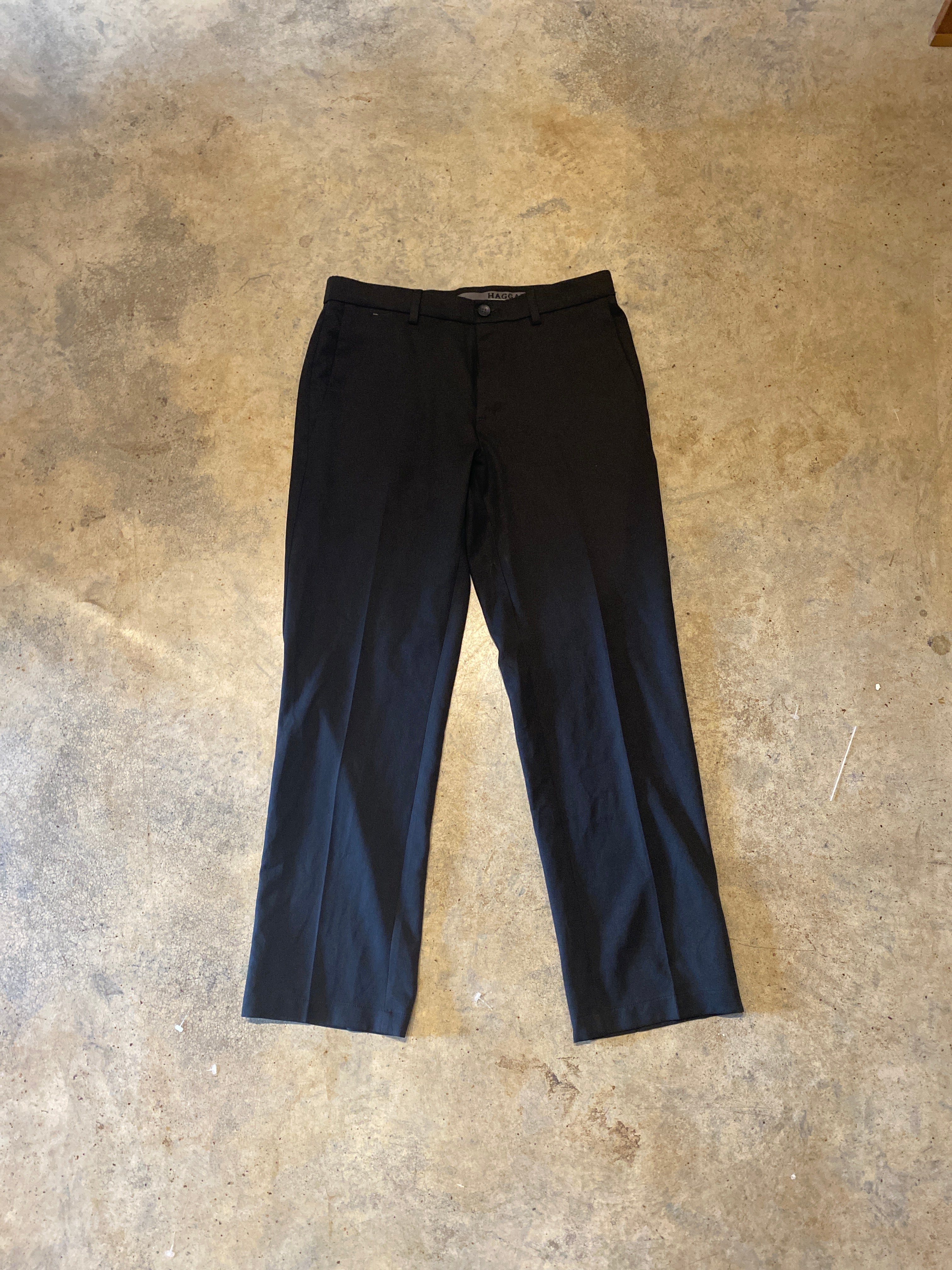 Haggar Black Dress Pants 32 30
