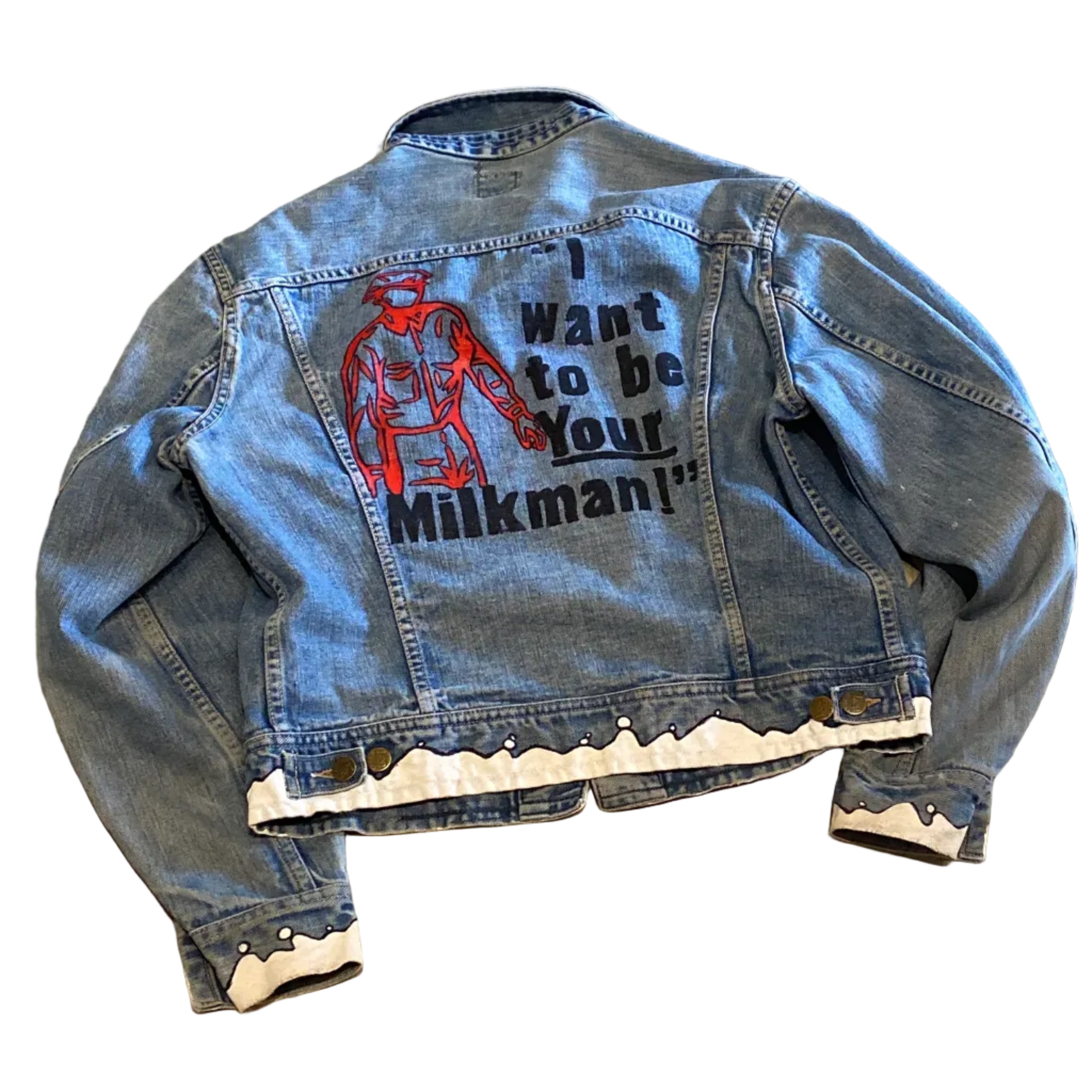 Lee Re-Worked Denim Jacket I want to be your Milk Man