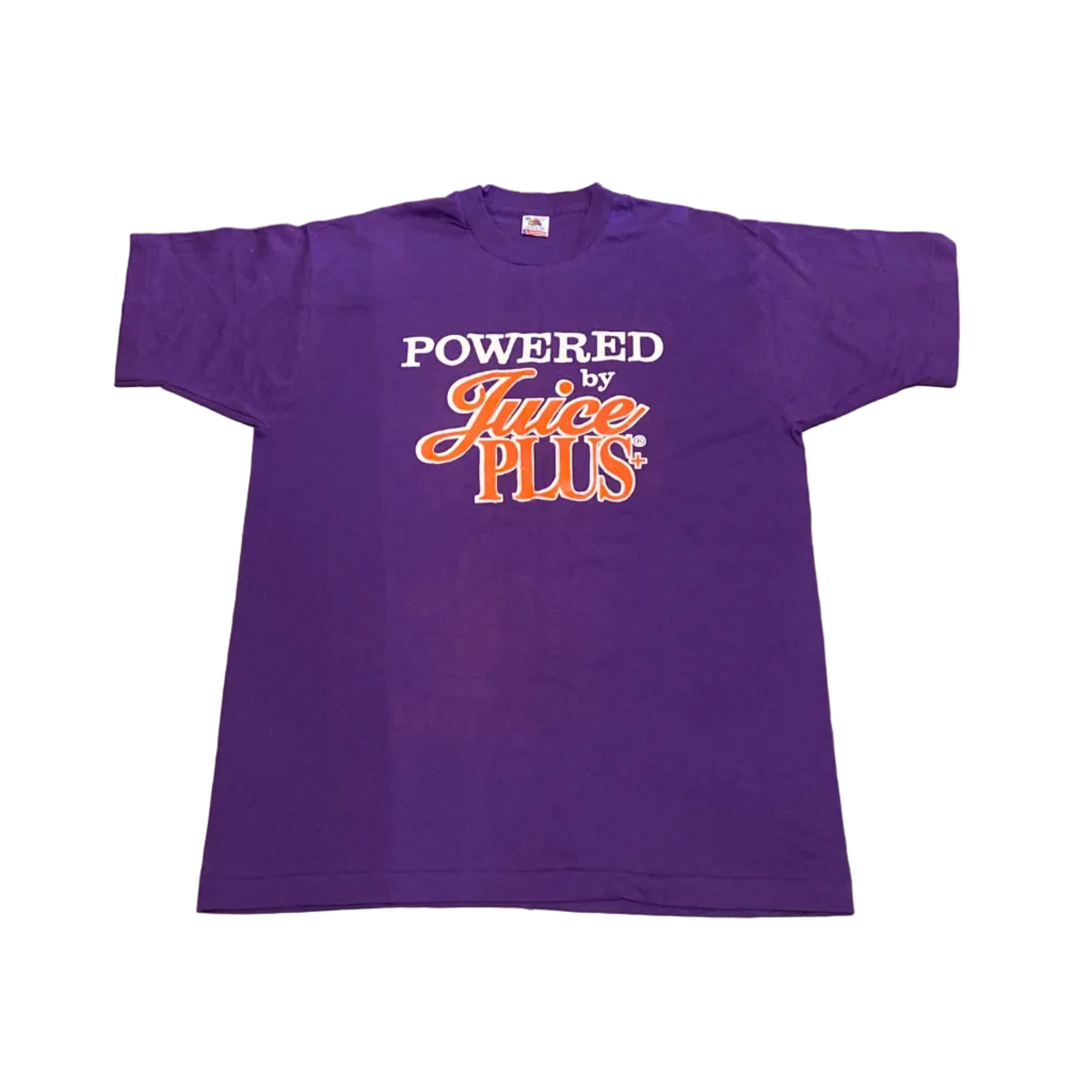 Fruit of the Loom Powered by Juice Plus Purple Vintage XLarge Made in USA Shirt