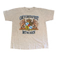 Oktoberfest Beer Munich Munchen Lion Crest Heathered Gray XLarge Shirt
