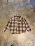 Unbranded Brown Plaid Button Up Shirt
