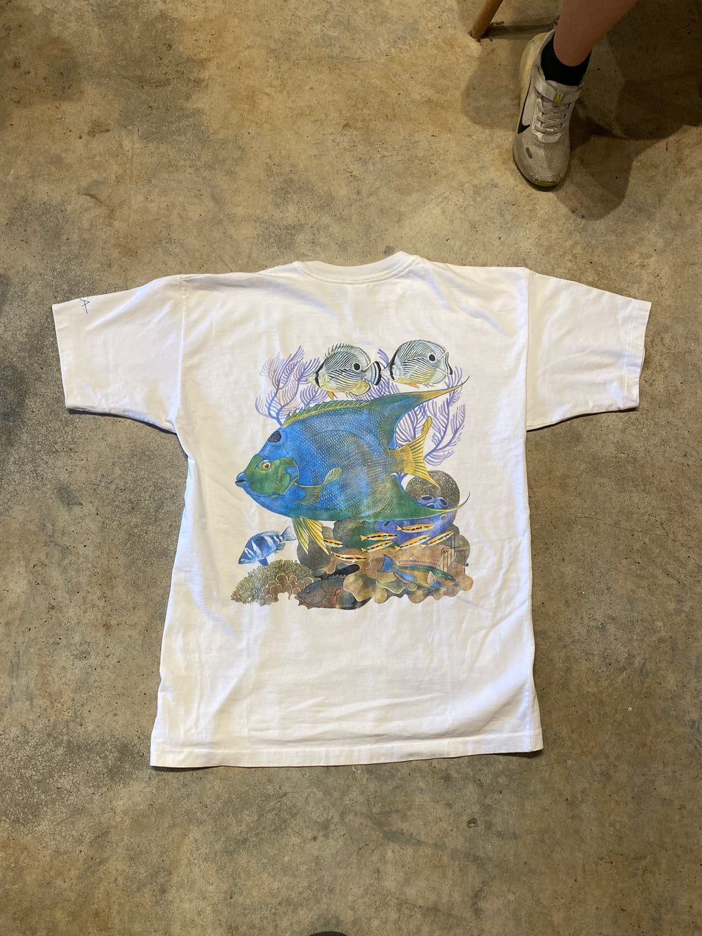 Hefty Guy Harvey Jamaica Tropical Fish Vintage Large Shirt