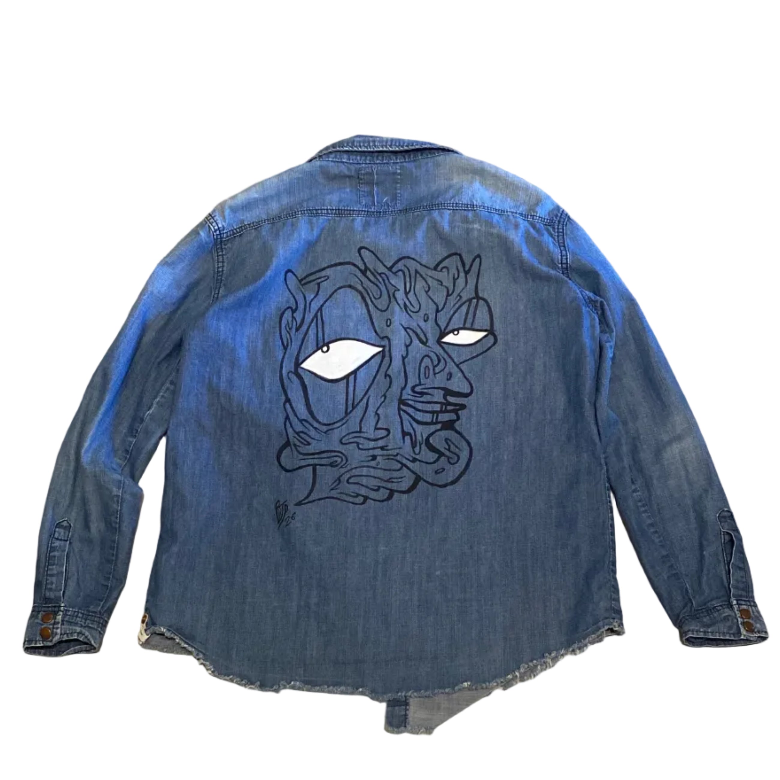 Vizstim Rework One LS Denim Large Shirt