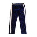 OVO Velour Track Pants 36 32 Ankle Zip XXLarge Navy Blue