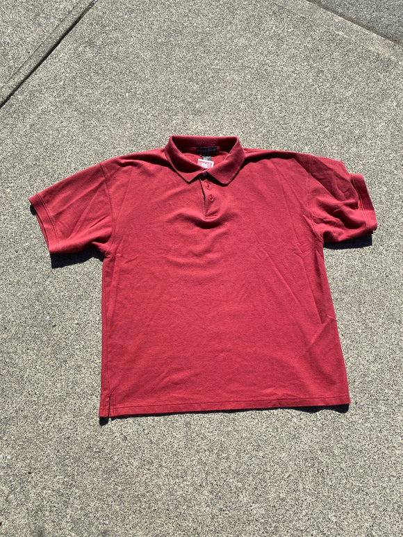 Rough Dress Red Large Polo Shirt