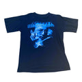 A black short-sleeved t-shirt with a printed image of Eric Clapton and the text 'Sunshine of Your Life' on the front.