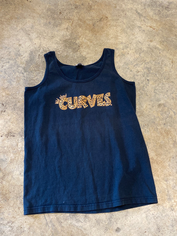 Anvil Curves Black Tank Top