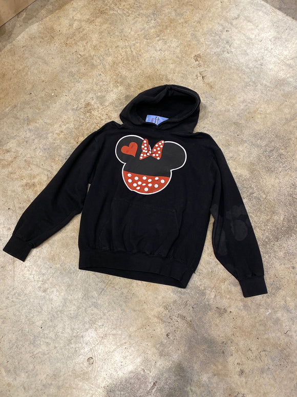 Three Layer Premium Minnie Black Hoodie Medium