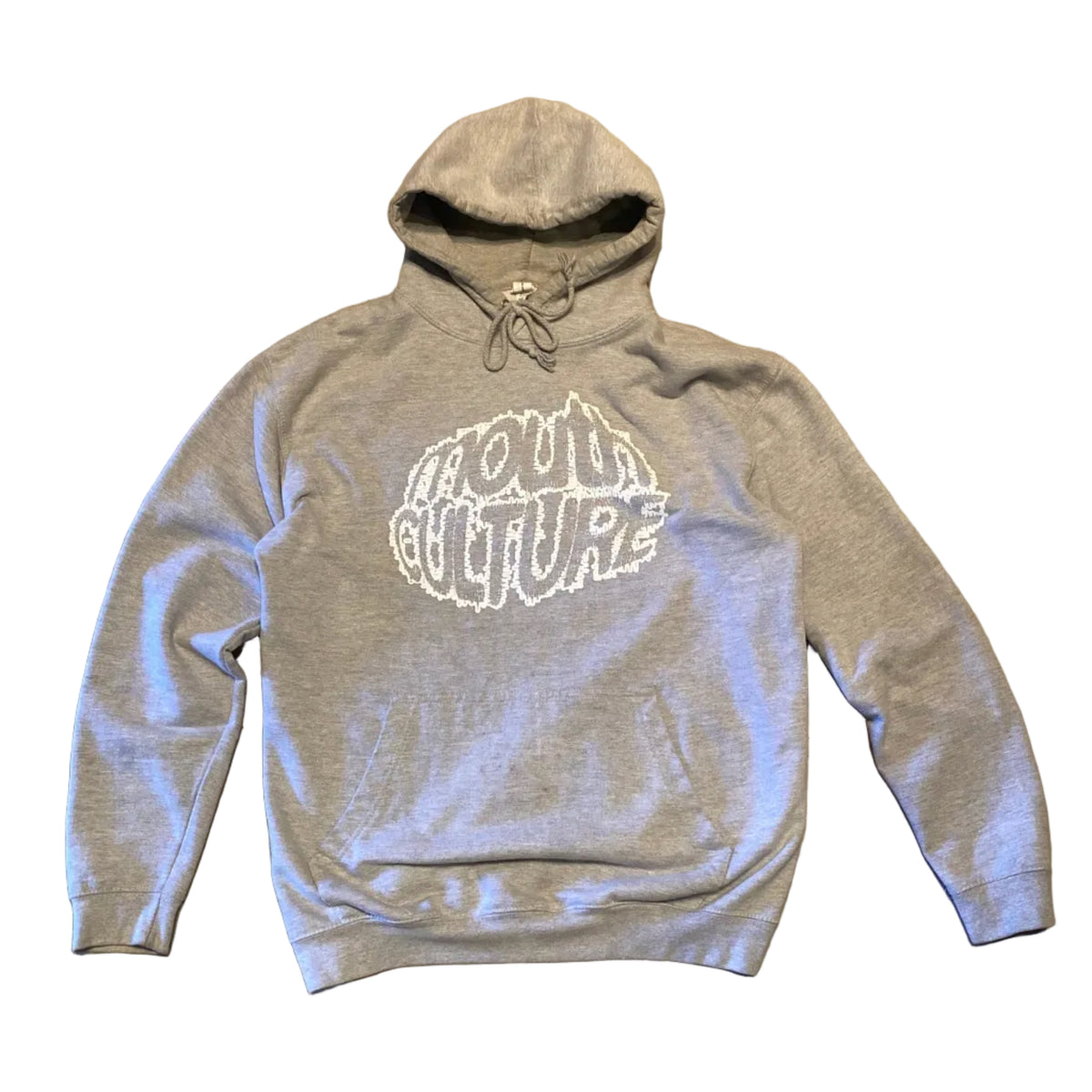 JustHoods Mouth Culture Grey Hoodie Large