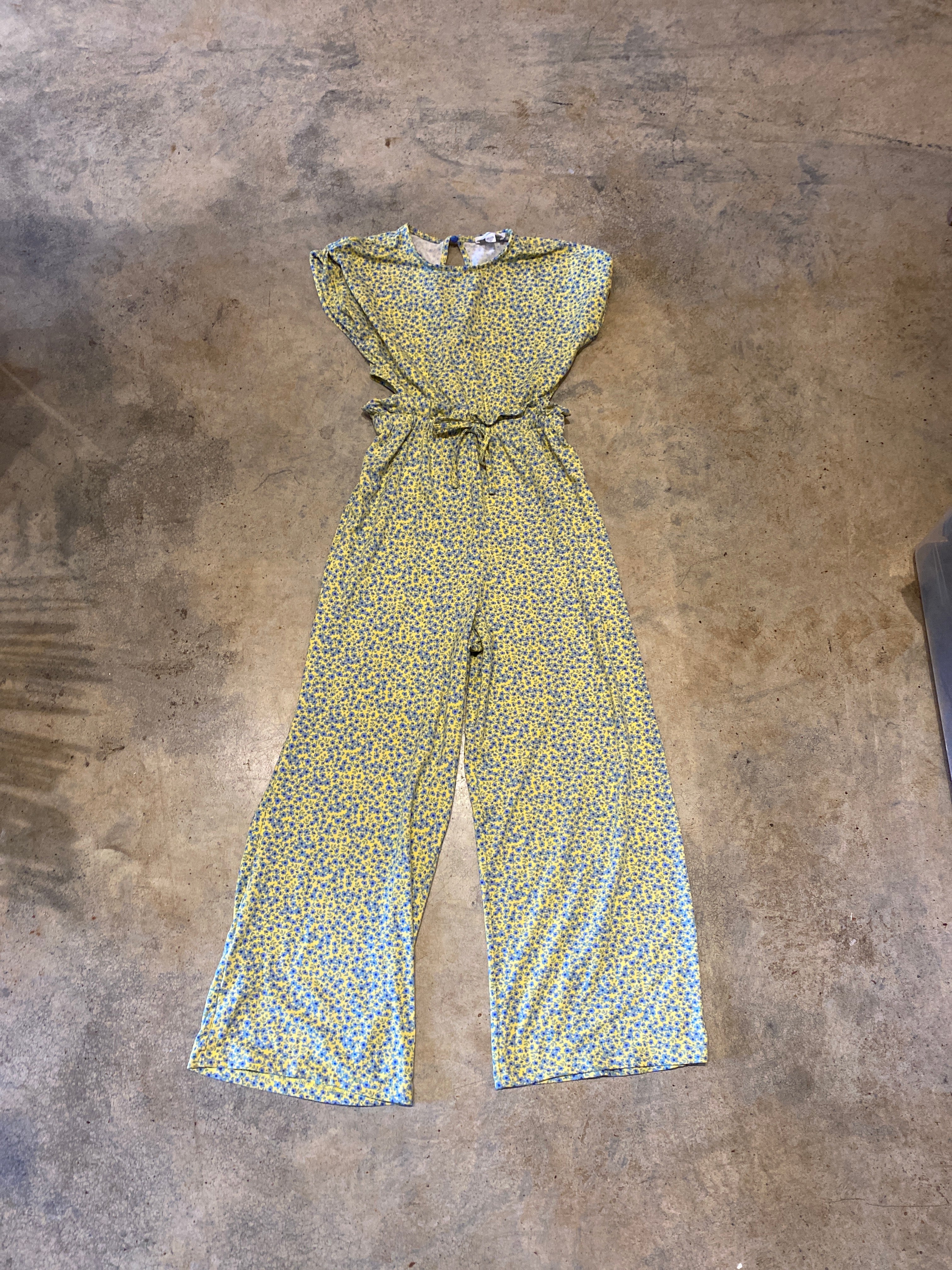 Rebel Sugar Girl Floral Yellow Large Jumper