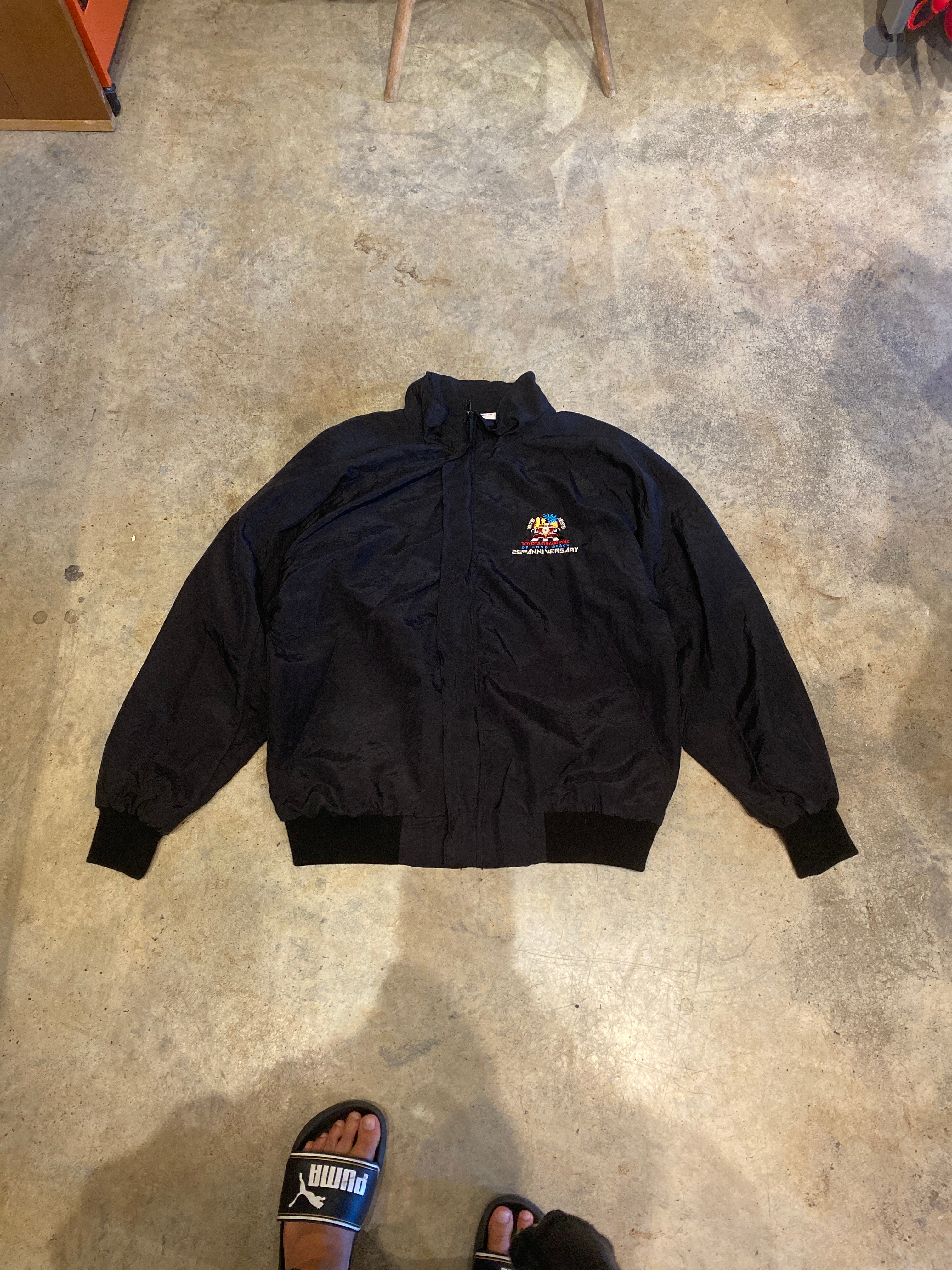 Quickline Grand Prix 1999 Vintage Black Zip Track Jacket