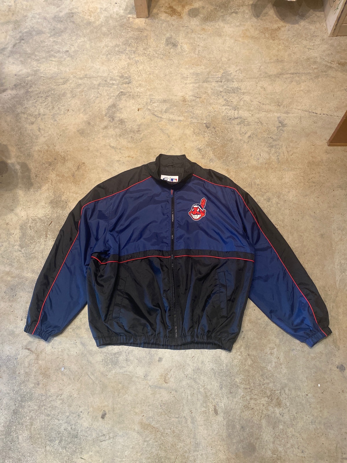 MLB Vintage Indians Sports Jacket XLarge