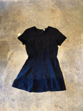 Wilfred Silk Button Back Devenette 10 Black Dress