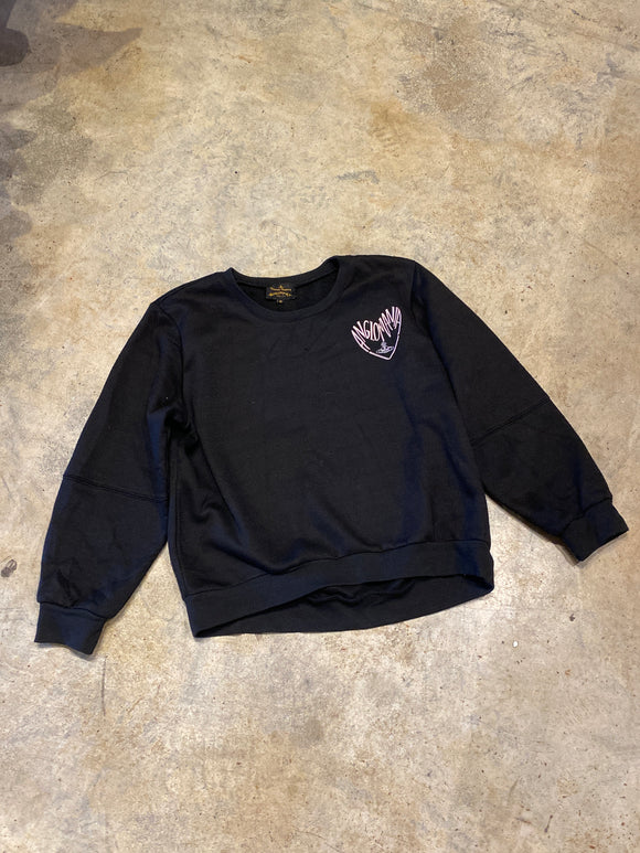 Vivienne Westwood Anglomania Medium 1993 Black Crewneck