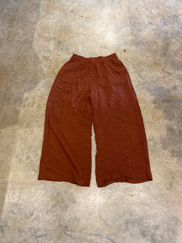 H&M Burgundy Flowy Small Pants
