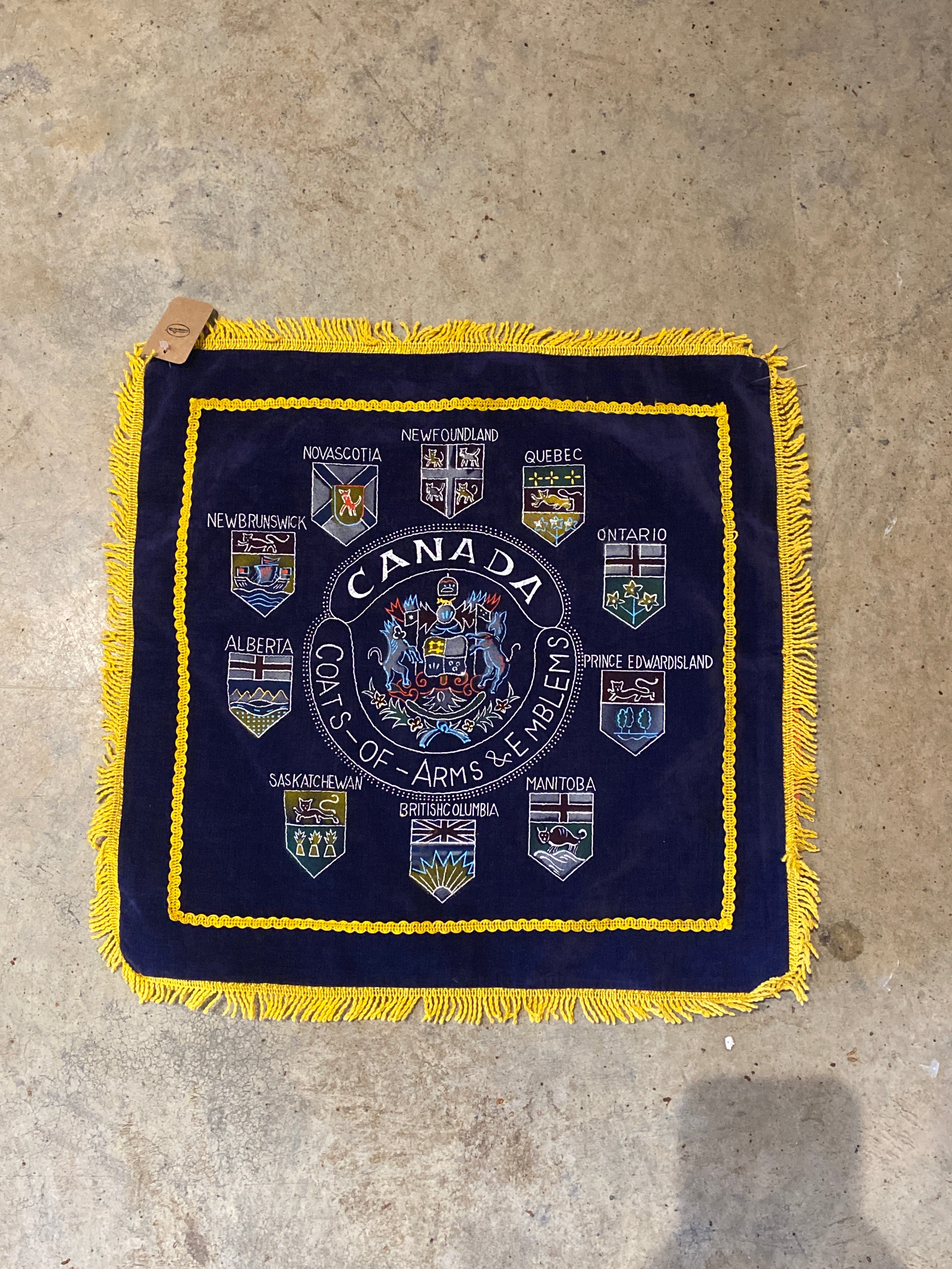 Canada Coat of Arms Vintage Handmade Pillowcase