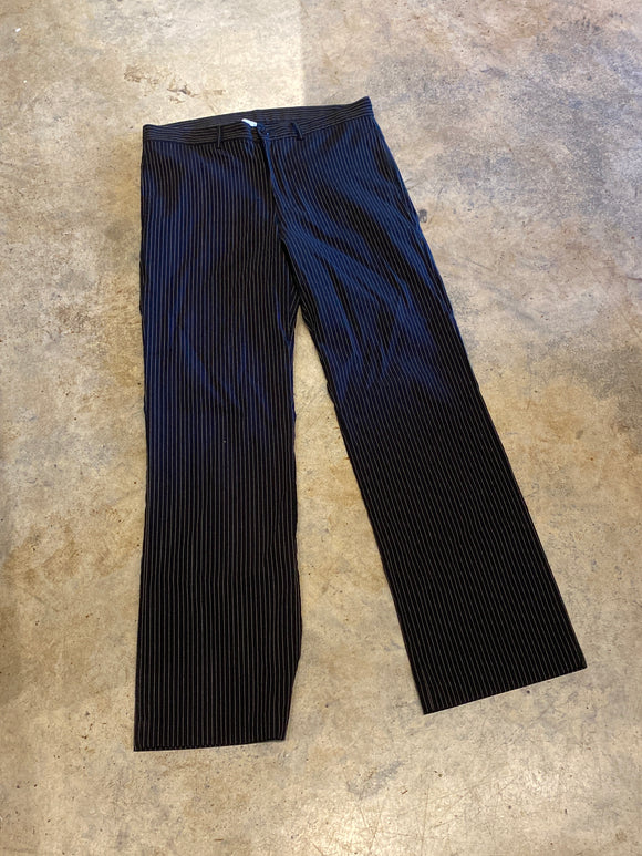 Fratell Black Stripe Pants Made in Italy