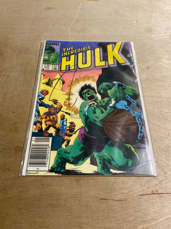 Marvel The Incredible Hulk 303 January Comic Book