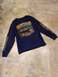 Harley Davidson Edmonton Alberta 2015 Navy Blue Long Sleeve Shirt