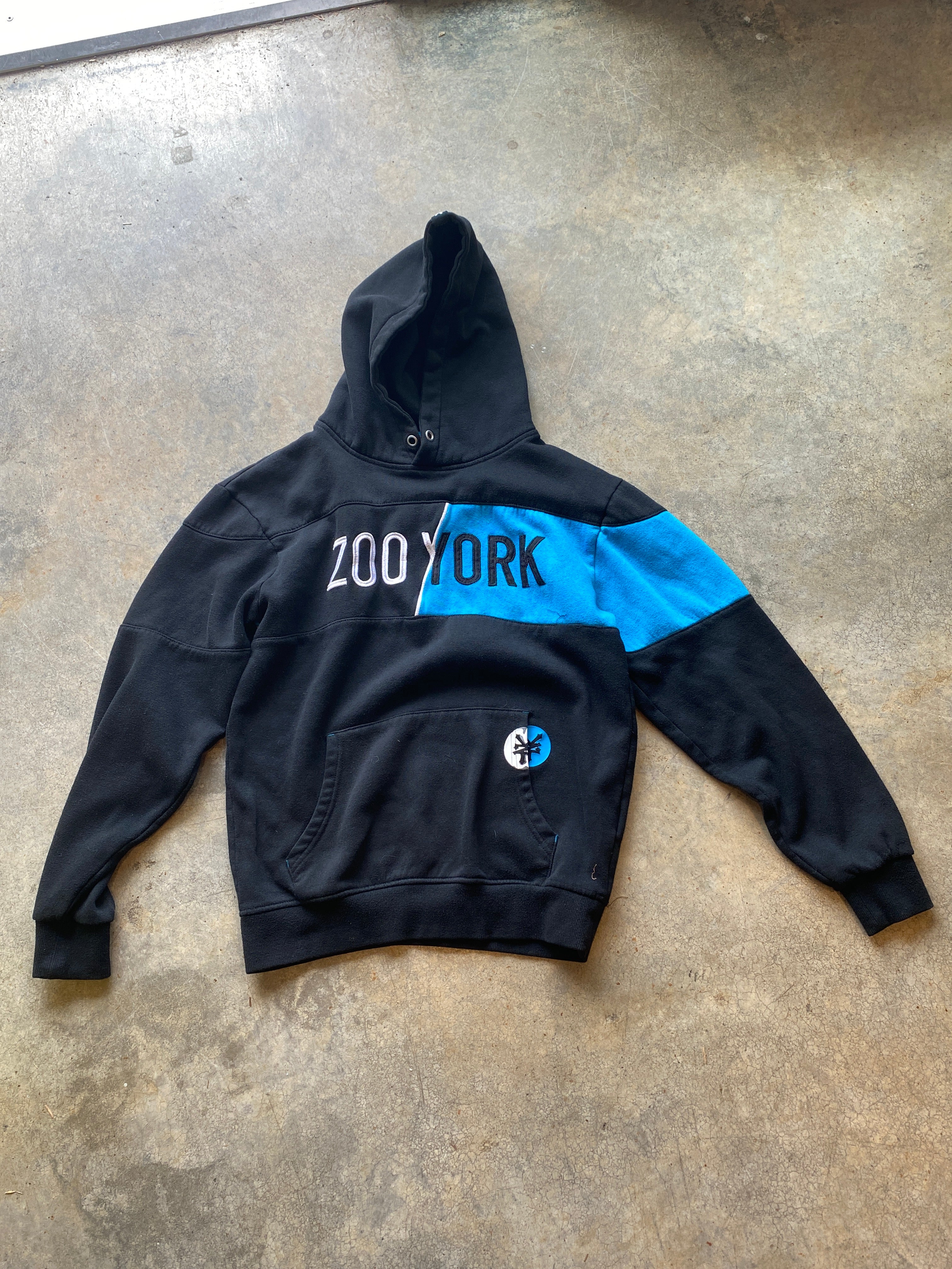 Zoo York Black Blue Hoodie Small