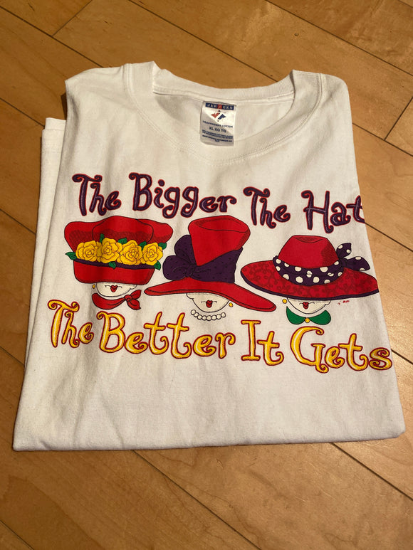 Jerzees the Bigger the Hat White SS Shirt XLarge