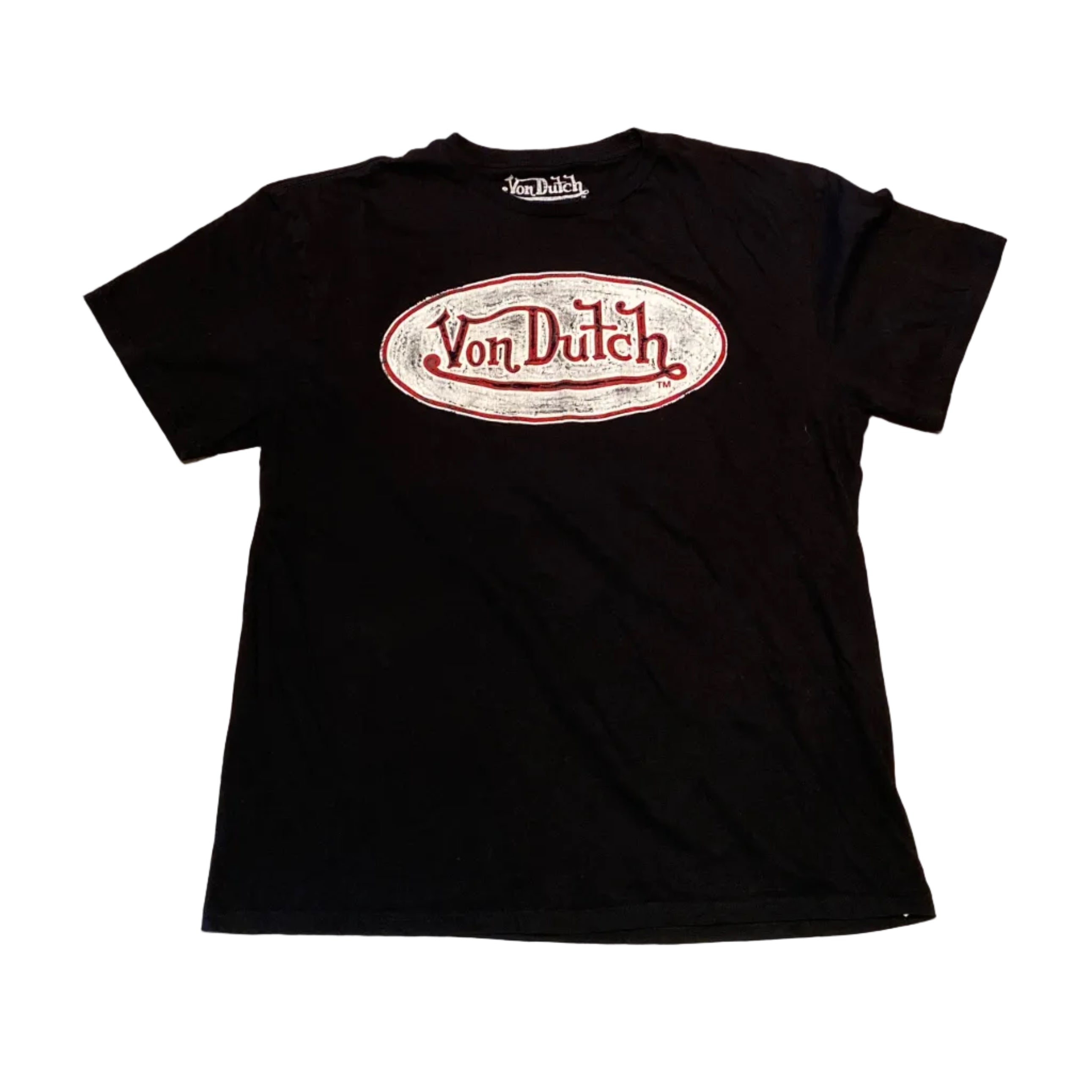 Von Dutch Distressed Black XLarge Shirt