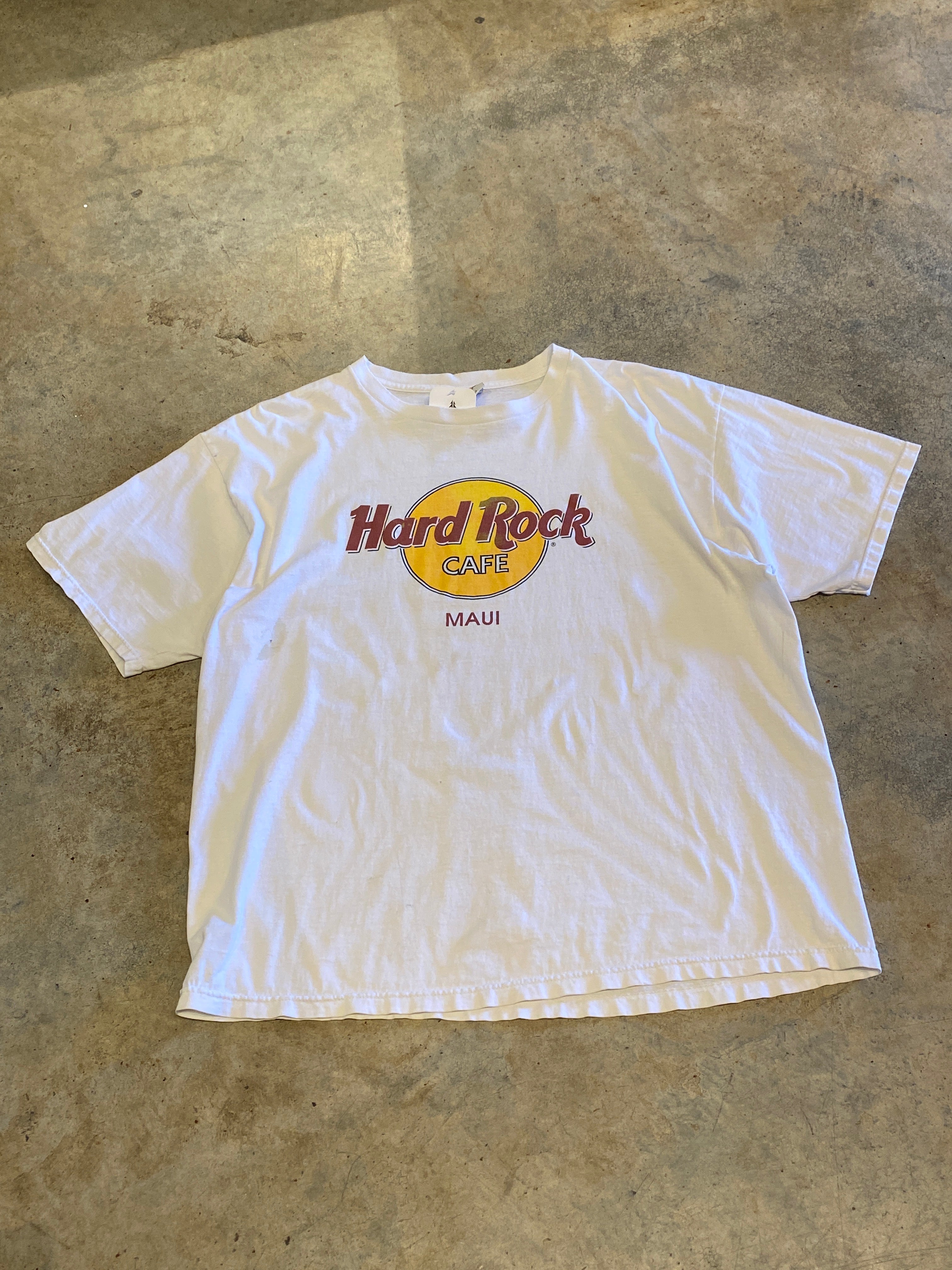 Hard Rock Cafe Maui XLarge White Shirt