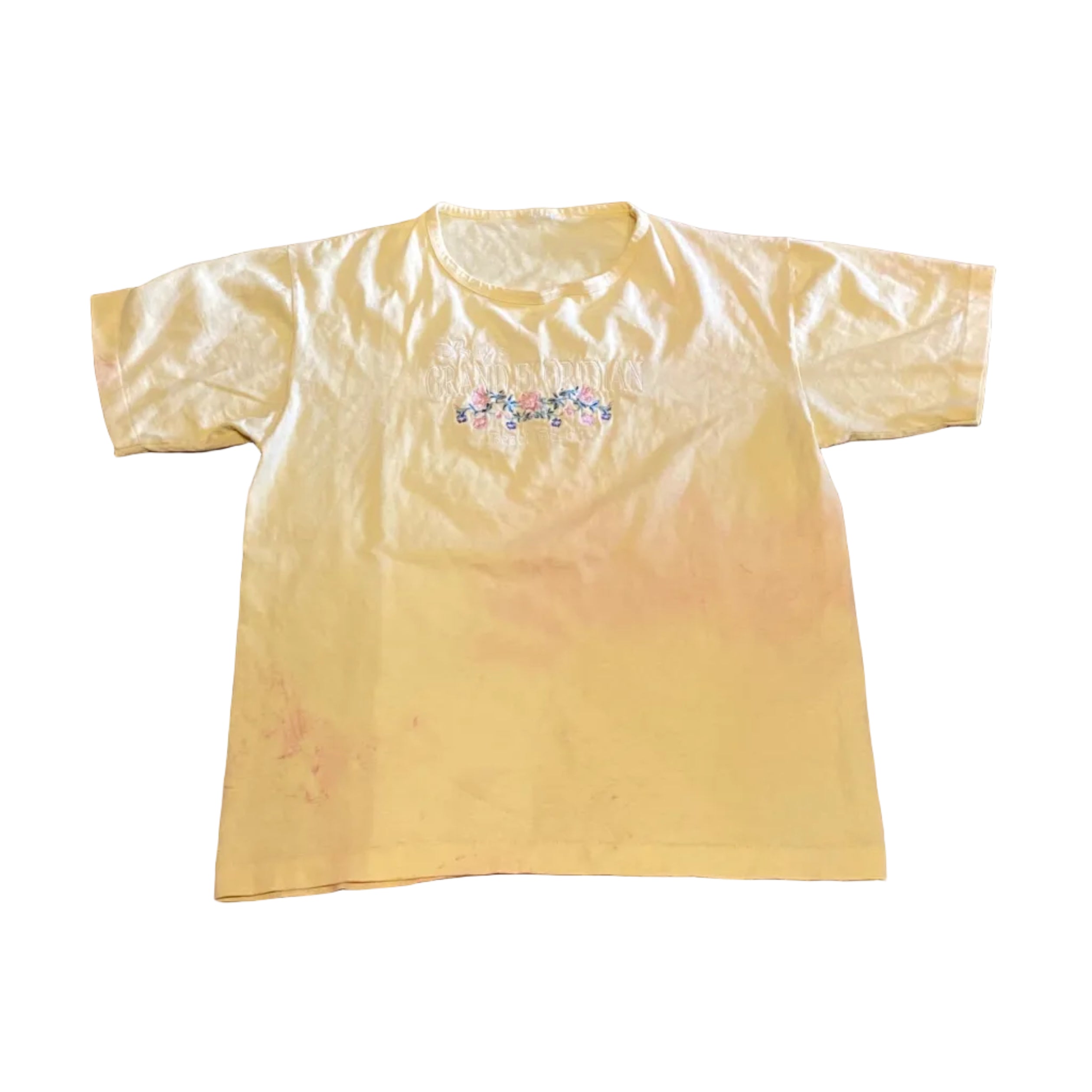 Disney Grand Floridian Beach Resort Yellow Stained Vintage Shirt