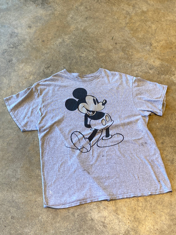 Disney Grey SS Shirt XLarge Mickey Mouse