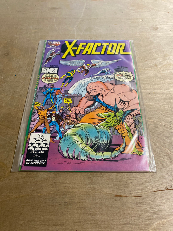 Marvel X-Factor 7 Aug 1986 25th Anniversary Comic