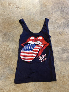 Unbranded Rolling Stones American Black Tank Top