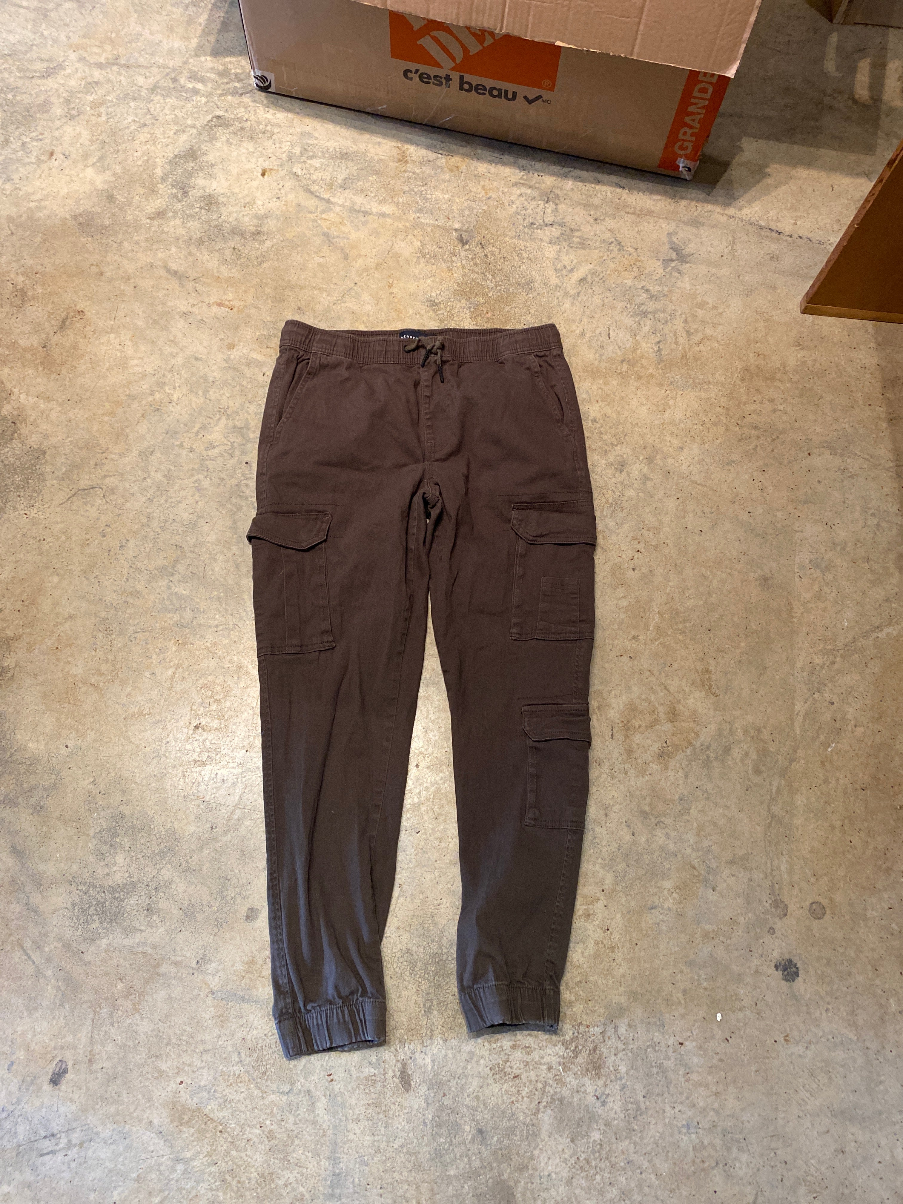 Aeropostale Utility Cargo Jogger Olive Green