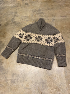 Unbranded Grey Cowichan Pullover Sweater