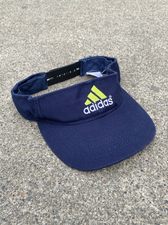 Adidas Blue Visor Made in Taiwan Vintage