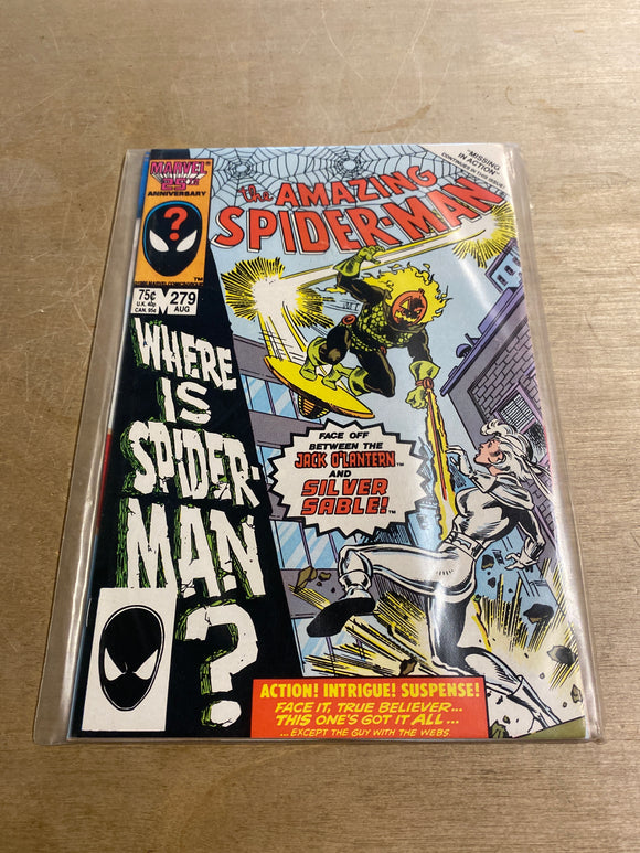 Marvel The Amazing Spider-Man 25th Anniversary Comic Aug 1986 #279