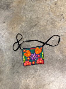 Embroidered Flower Shoulder Bag Purse