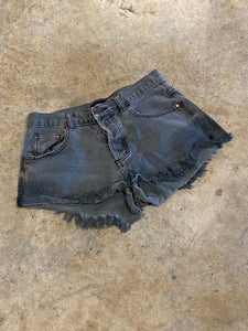 Mustard Seed Black Cutoff Denim Shorts