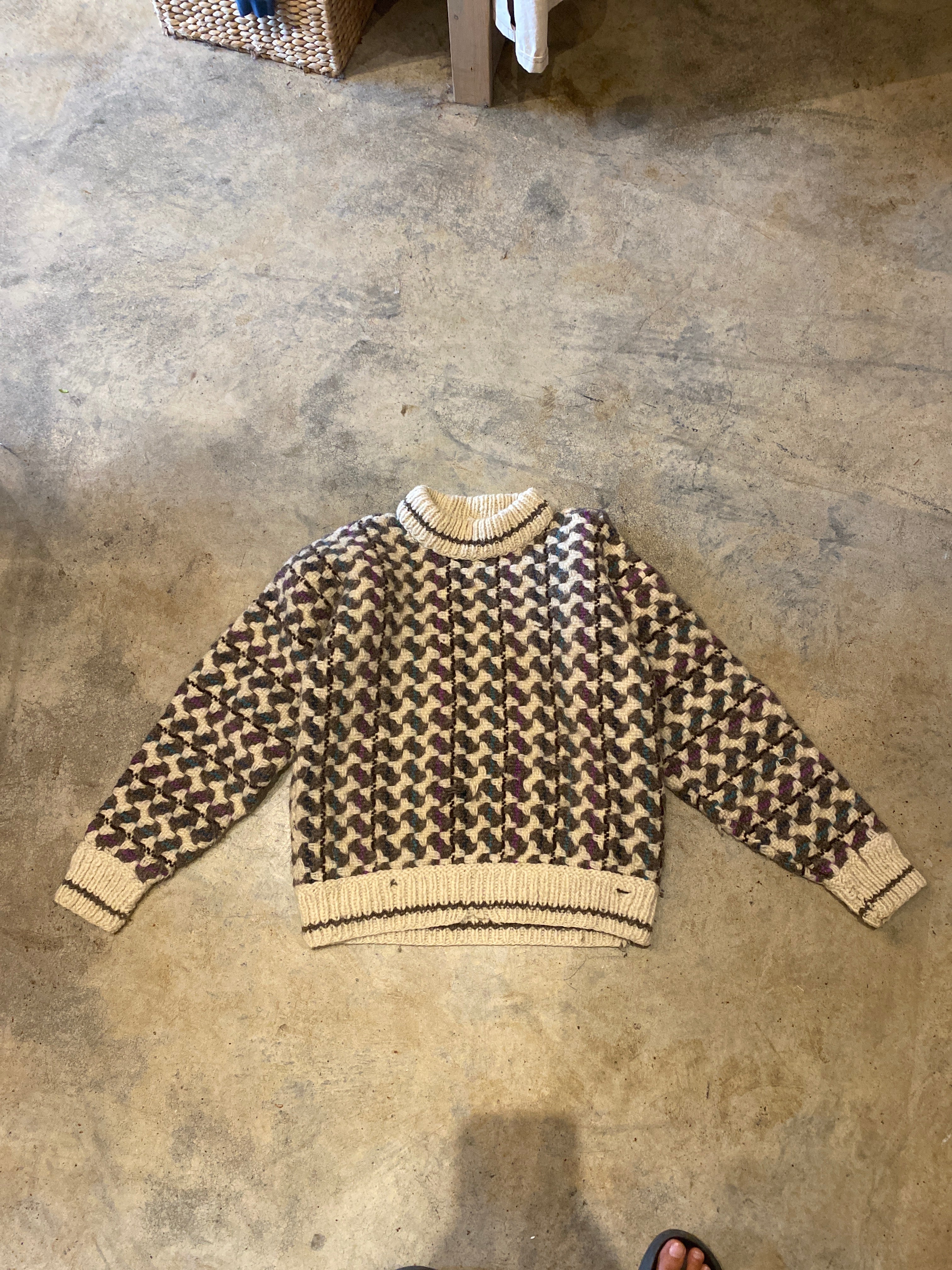 Runa Huas Hand Knit Sweater - shoulder damage