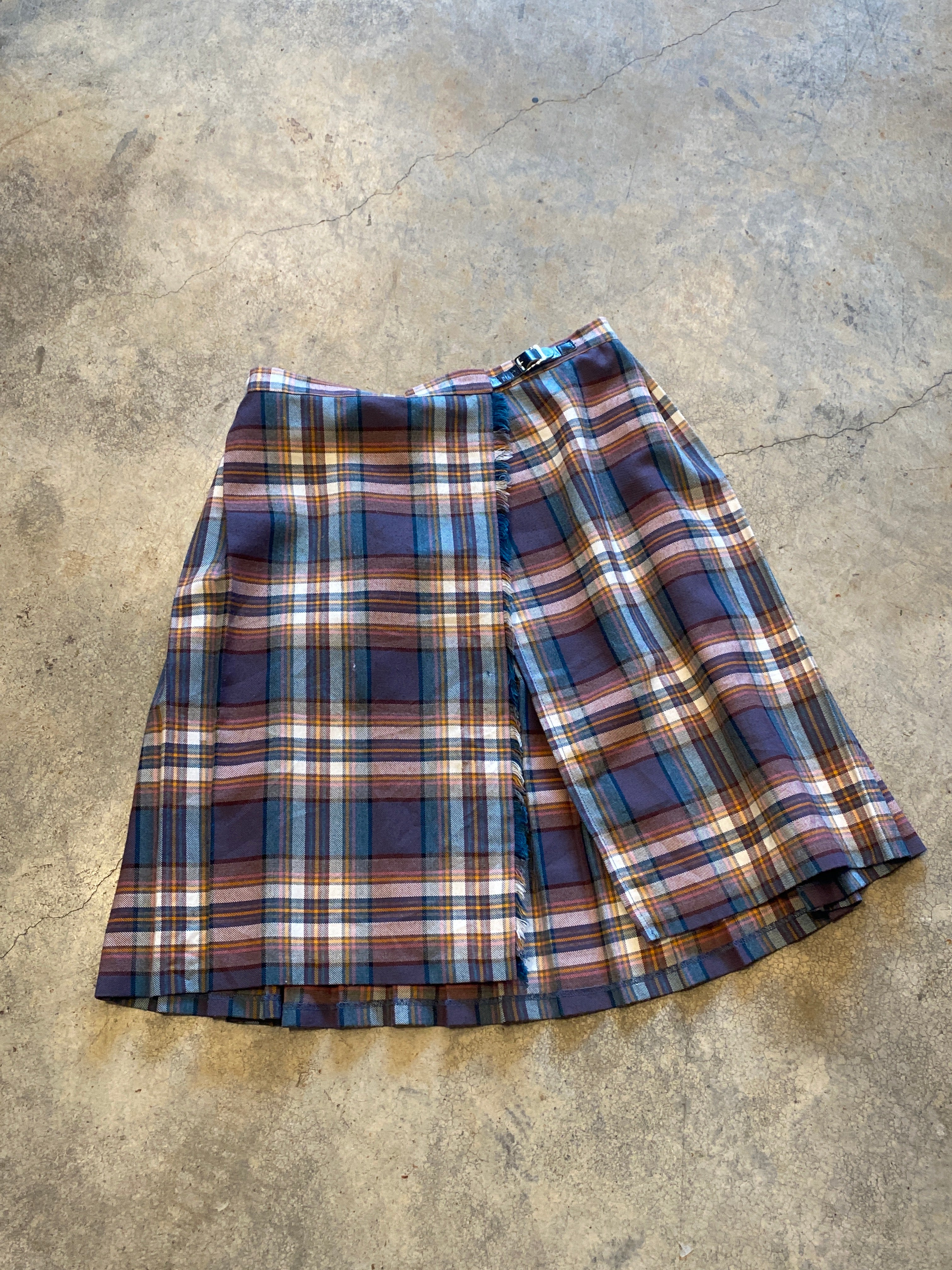 St. Michael Plaid Skirt Size 12 Made in Canada