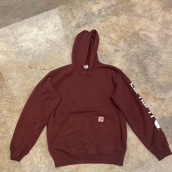 Carhartt Burgundy Hoodie Medium