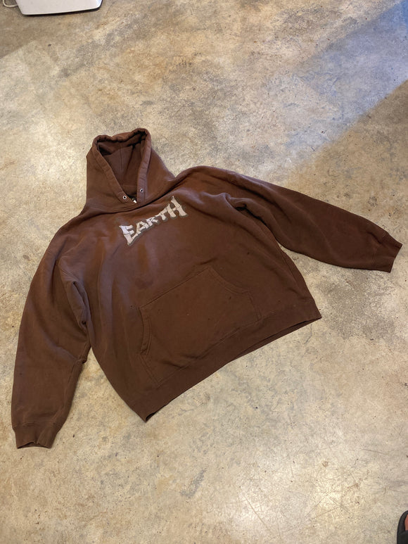 Earth Brown Large Made in USA Hoodie