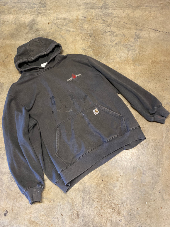 Carhartt Campbell’s Plumbing Grey Hoodie XXLarge