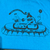 Nike The Magnetics Beer Relays Vintage Sport 1984 SS Large USA Teal Blue Shirt