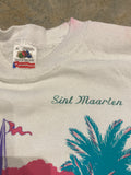 Fruit of the Loom Sint Maarten 1992 White Crewneck Sweater XLarge