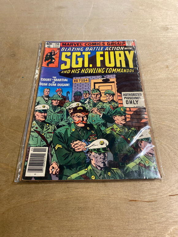 Marvel Sgt. Fury and his Howling Commandos #156 Feb Comic Book