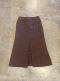 Tommy Hilfiger Brown Denim Skirt Structured 8