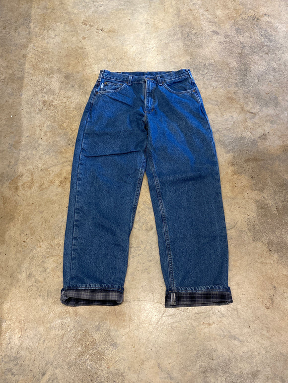 Carhartt 33 32 Blue Mexico Regular, blanket lined, relaxed fit Jeans B172-DST RV027